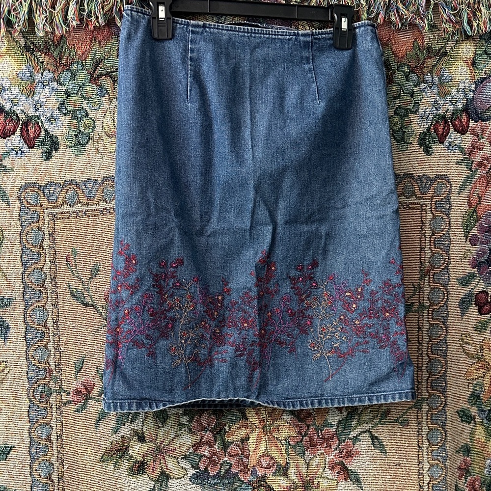 Ann Taylor loft y2k Jean skirt